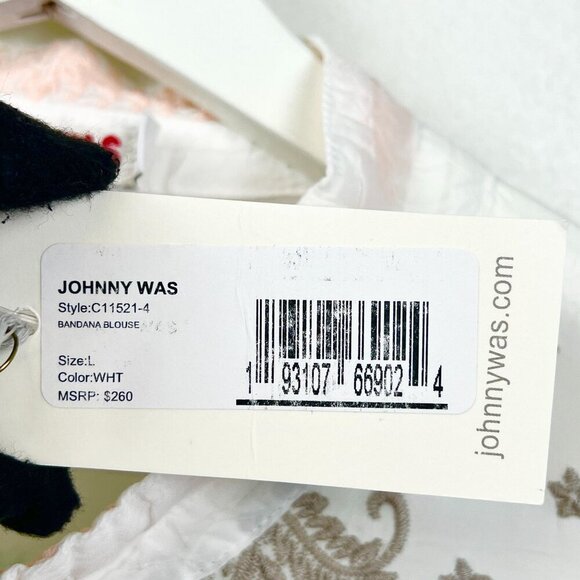NWT Johnny Was Bandana Blouse SIze L - Picture 10 of 14
